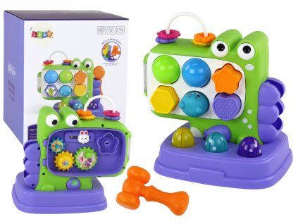Panel Dinosaurus Edukační Whac-A-Mole Fialový