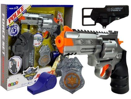Policejní sada Revolver 20 cm Zvuk