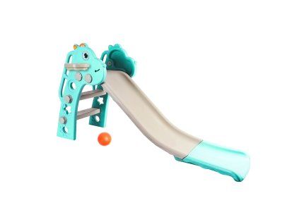Aga4Kids Skluzavka s madlem 130 cm DS3701 Světle zelená