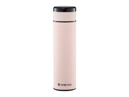 Termoláhev z nerezové oceli s dotykovým LCD displejem Indi Pink 420 ml AMBITION