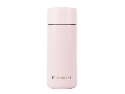 Růžový nerezový termohrnek Calido 400 ml AMBITION