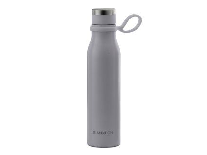 Šedá nerezová termoláhev Silky 480 ml AMBITION
