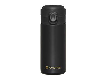 Černý nerezový termohrnek Alice 320 ml AMBITION