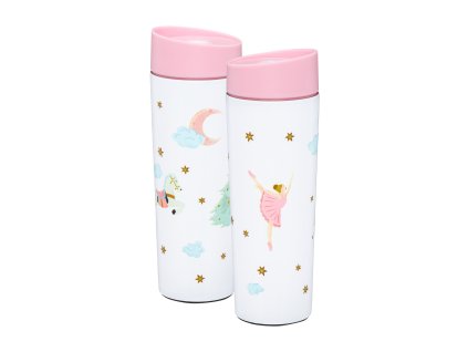 Termohrnek Ballet s růžovým víčkem 340 ml AMBITION