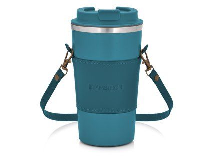 Modrý termohrnek s páskem Camel 500 ml AMBITION