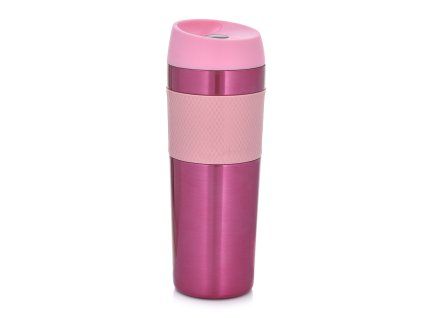 Růžový termohrnek Metalic 450 ml AMBITION