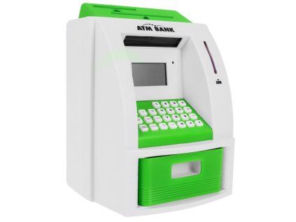 Pokladnička Bankomat s kartou zelená