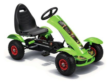 Dětské šlapadlo Gokart F618 Nosnost 50 kg Zelené