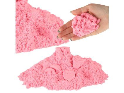 Senzorický písek pro děti 1 kg růžový