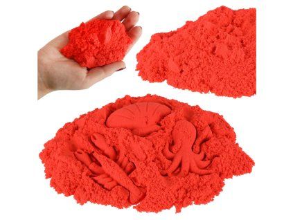 Piasek kinetyczny 1kg w woreczku czerwony 147142