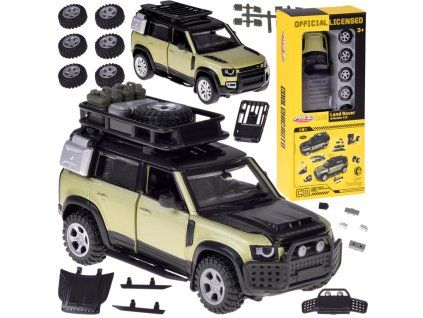 Autíčko Land Rover Defender 110 licencované kovové zeleno-černé