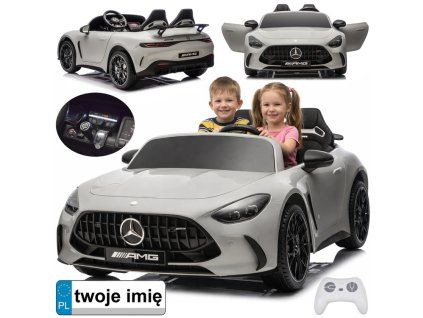 Dětské elektrické autíčko Mercedes AMG GT63 dvoumístné Šedé