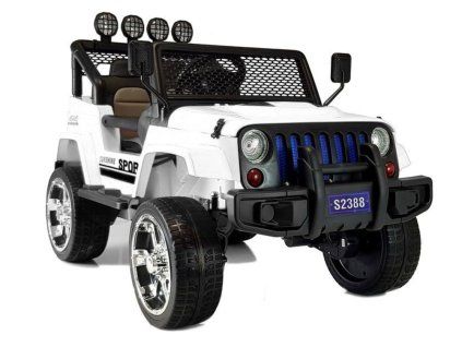 Dětské elektrické autíčko S2388 Jeep 4x45 W Bílé