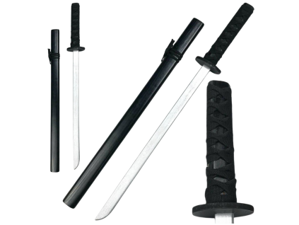 Dětský meč Katana 70 cm Dřevěný Černý