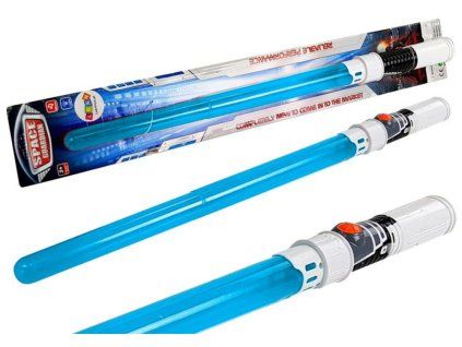 Světelný meč Vesmírný hrdiny galaxie se zvuky 68 cm modrý