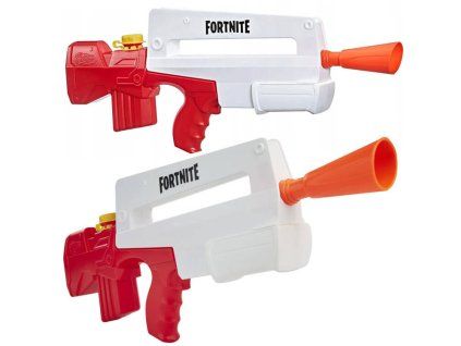 Vodní pistole Nerf Fortnite Burst Velká dlouhá hlaveň bílo červená