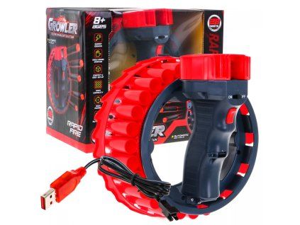 Pistole Growler pro děti 8+ + 28 přísavných Šipek z pěny EVA