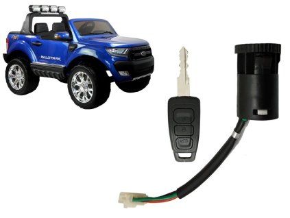 Spínací skříňka Ford Ranger s klíčkem pro elektrické autíčko