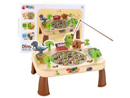 Stoleček Na Lovení Dinosaurů Elektrický Otočný Kotouč