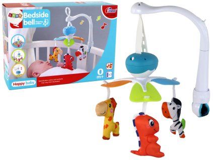 Kolotoč Nad Postýlku Se Zvuky 3 Plyšáci Modrý