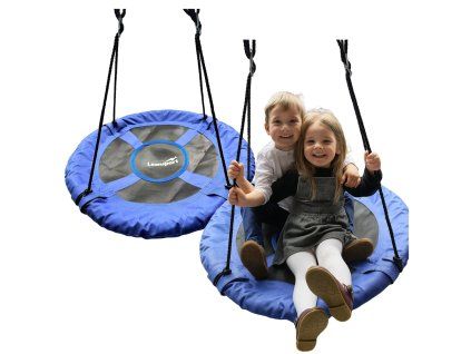 Zahradní Houpačka Čapí Hnízdo Pro Děti 80 cm Modrá