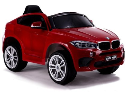 Elektrické autíčko BMW X6 SUV LED MP3 Červené Lakované
