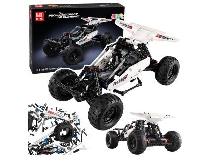 RC Stavebnice terénní auto RC 4x4 409 dílků bílé