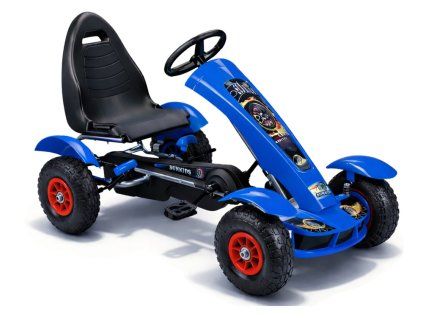 Gokart Sportovní šlapací F618 Nosnost 50 kg Modré