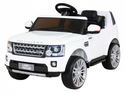 Elektrické autíčko Land Rover Discovery pro děti + Dálkové ovládání Bílé SUV