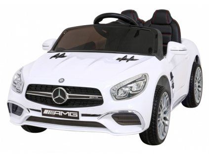 Elektrické autíčko Mercedes Benz AMG SL65 S Bílé + Dálkové ovládání