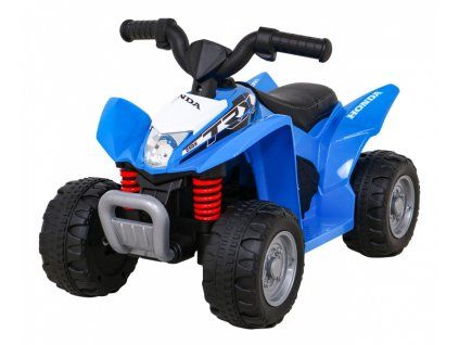 Elektrická akumulátorová čtyřkolka Honda 250X TRX Modrá + Klakson + LED