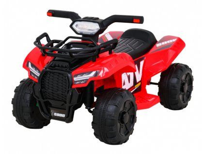 Dětská elektrická čtyřkolka Storm Červená + Motor 25W + MP3 USB