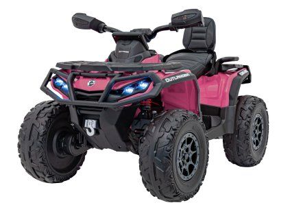 Elektrická čtyřkolka Can-Am Outlander růžová