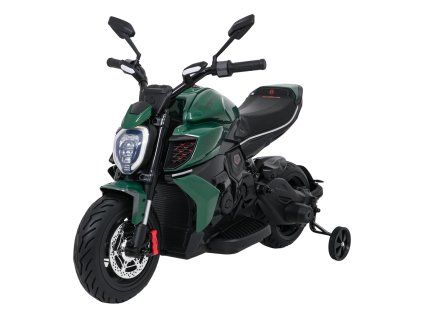 Elektrická motorka Ducati Diavel x Bentley Zelená
