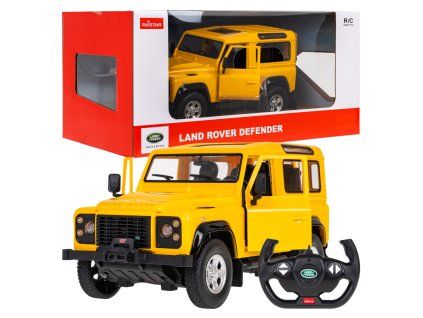 RC auto Land Rover Defender RASTAR 1:14 žlutý
