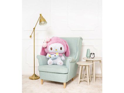 Hello Kitty My Melody with a blue bag 80cm