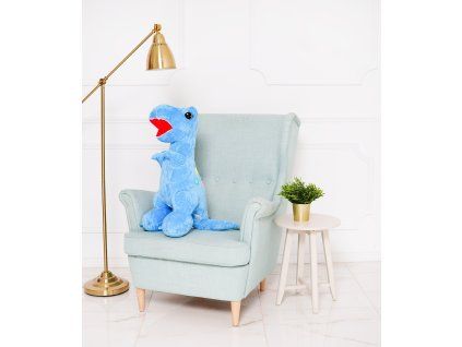 Plyšový dinosaurus EDI 90 cm modrý