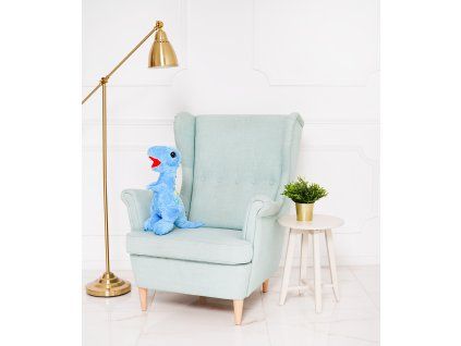 Plyšový dinosaurus EDI 60 cm modrý