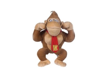 Hnědá plyšová postavička SUPER MARIO DONKEY KONG 25 cm