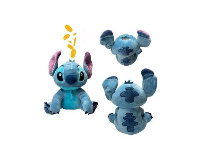 Plyšová pokladnička Stitch modrá 20 cm