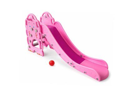 Skluzavka Aga4Kids s madlem 170 cm Růžová