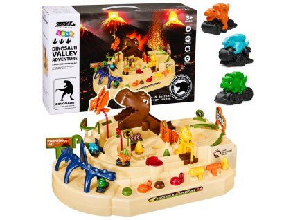 Interaktivní dovednostní manuální dráha s dinosaury 8 výzev