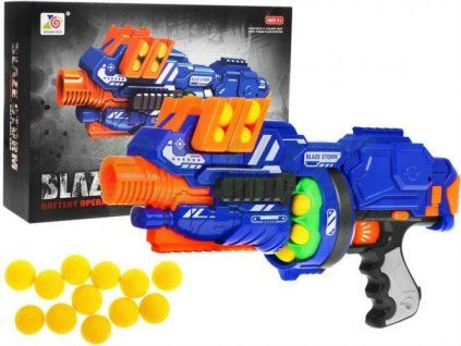 Poloautomatická dětská karabina Blaze Storm 12 pěnových kulek pro děti 8+