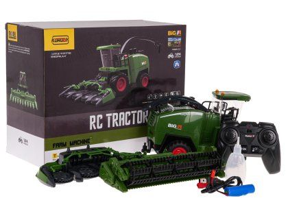 RC kombajn na obilí a kukuřici 2v1