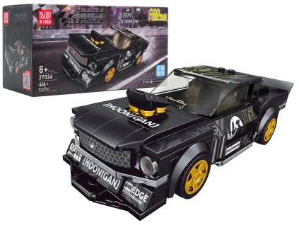 Stavebnice Sportovní auto černé 414 dílků