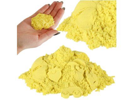 Piasek kinetyczny 1kg w woreczku zolty 145068