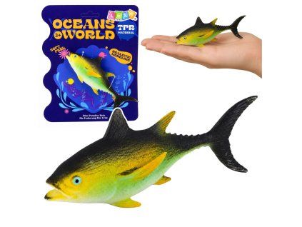 Gumová figurka Tuňák Roztažitelná 14 cm