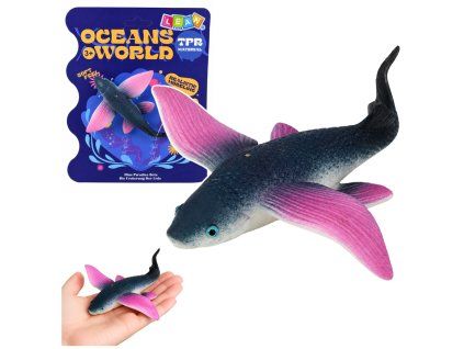 Figurka Létající Ryba Gumová 12 cm
