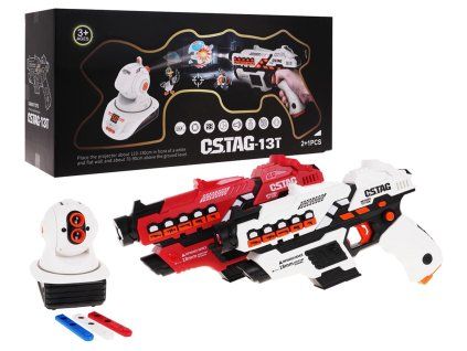 Sada laserových pistolí + projektor