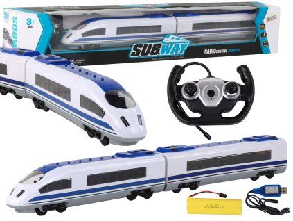 RC vlak 65 cm se světly bílý